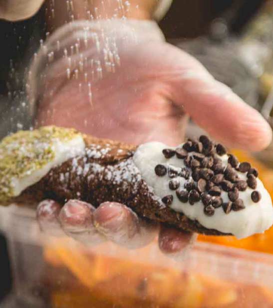 Italian cannolo